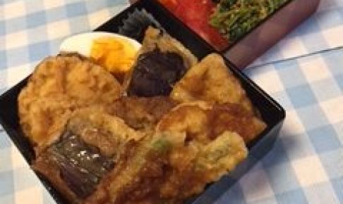 野菜天ぷらの天丼風弁当